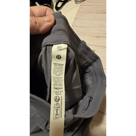 Lululemon Pants Womens XXXS 30L Day Drift Pleated HighRise Wide Leg Trouser Gray - Picture 5 of 9